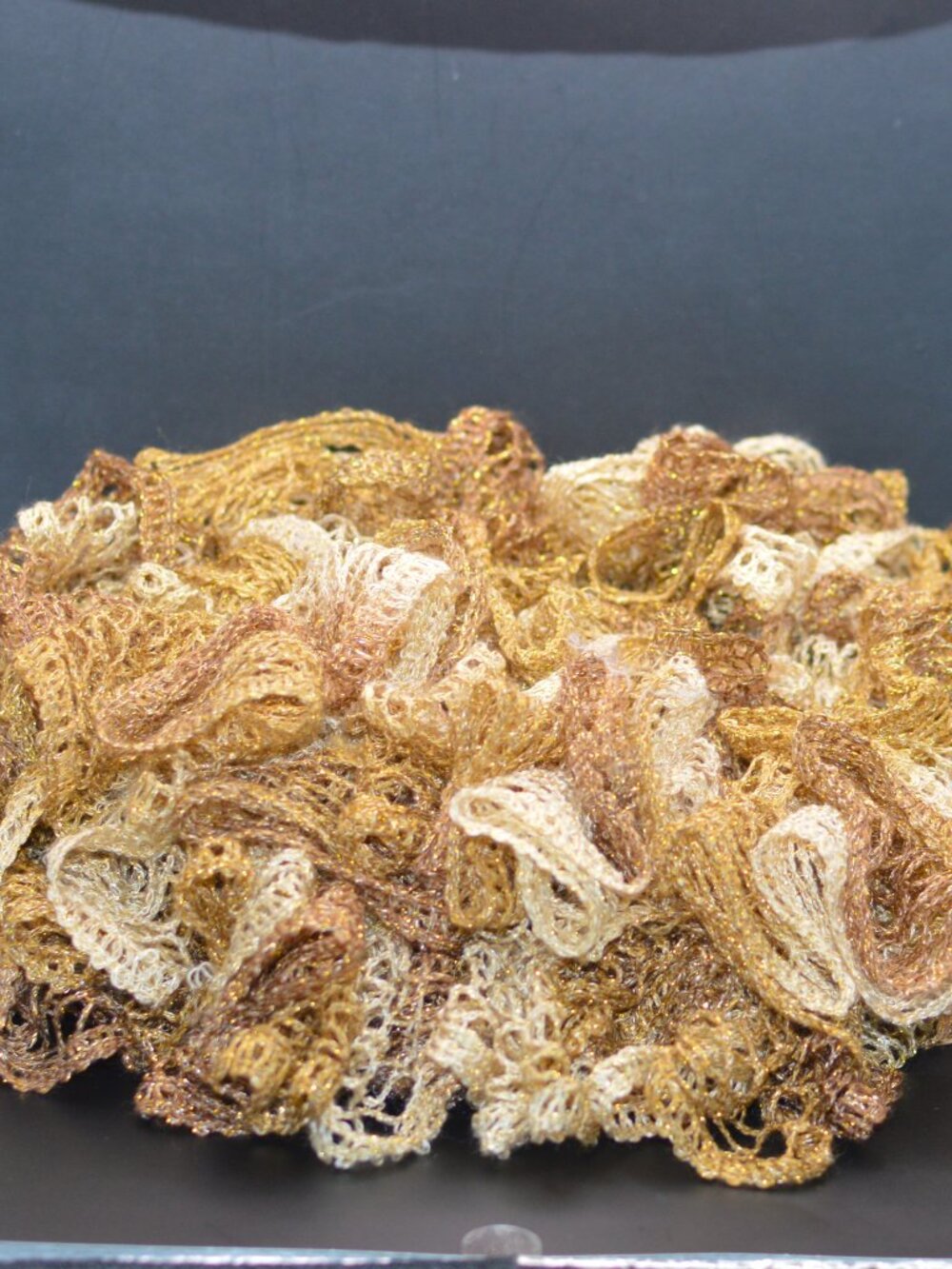 Homemade Gold Ruffle Scarf 9 ft